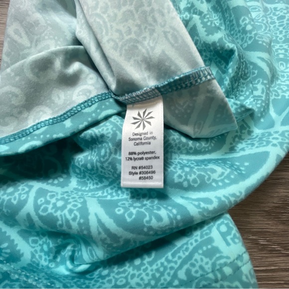 Athleta Muscle Up Mandala Turquoise Tank Top Size M NWOT - Picture 4 of 4